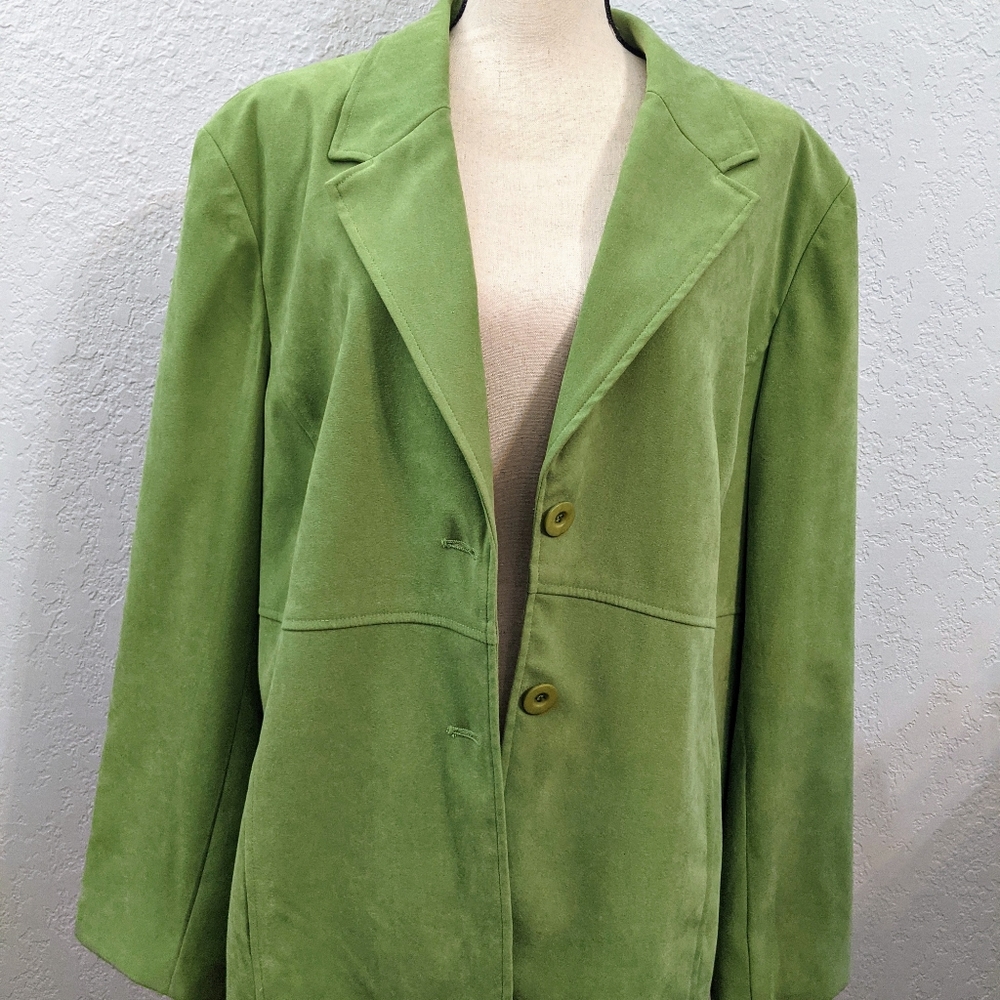 Green Jacket size 2x Susan Graver Style
